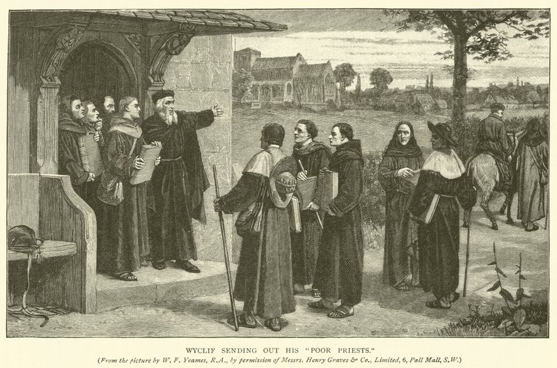 Wyclif sendet seine armen Priester aus von William Frederick Yeames