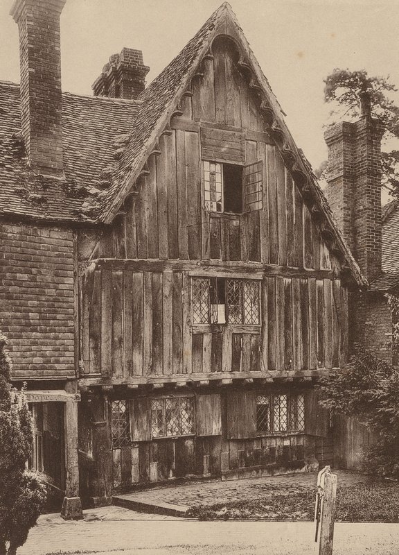 Auf dem Kirchhof, Penshurst, Kent (s/w Foto) von William Galsworthy Davie
