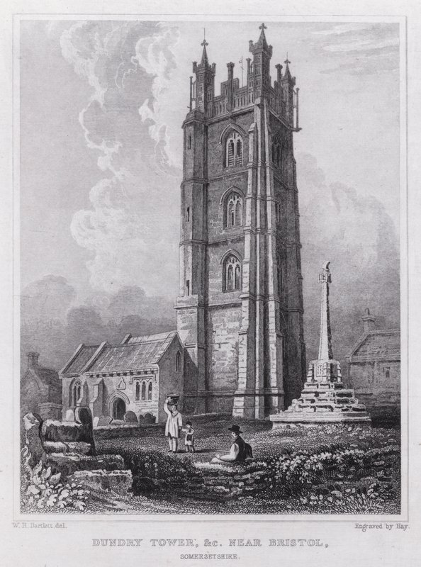 Dundry Tower, nahe Bristol, Somerset von William H. Bartlett