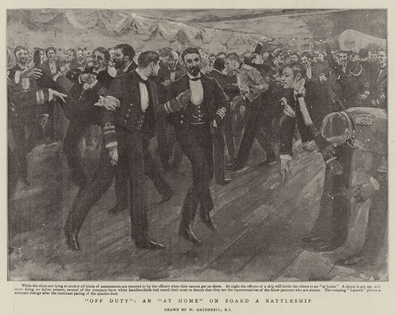 Außer Dienst, ein Zuhause an Bord eines Schlachtschiffs von William Hatherell