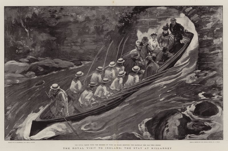 Der königliche Besuch in Irland, der Aufenthalt in Killarney von William Hatherell