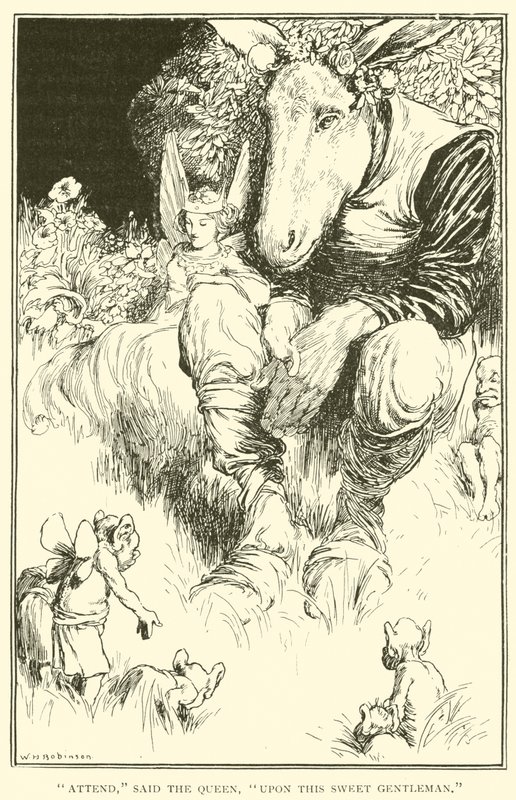 Warte, sagte die Königin, auf diesen süßen Herrn von William Heath Robinson