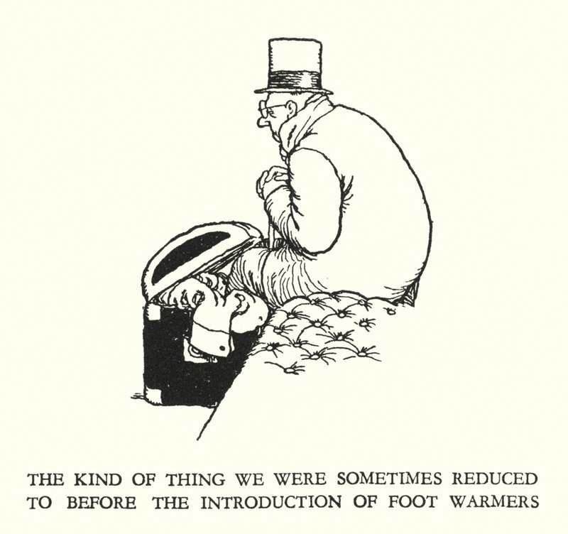 Illustration für Railway Ribaldry von W Heath Robinson von William Heath Robinson