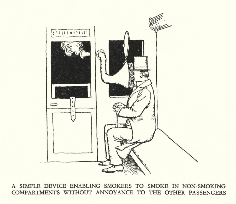Illustration für Railway Ribaldry von W Heath Robinson von William Heath Robinson