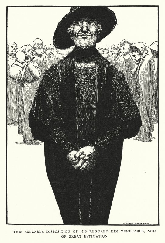 Diese freundliche Gesinnung machte ihn ehrwürdig und von großer Wertschätzung von William Heath Robinson