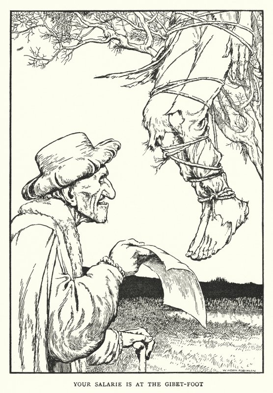 Dein Gehalt ist am Galgenfuß von William Heath Robinson