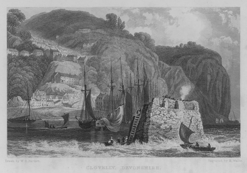 Clovelly, Devonshire von William Henry Bartlett