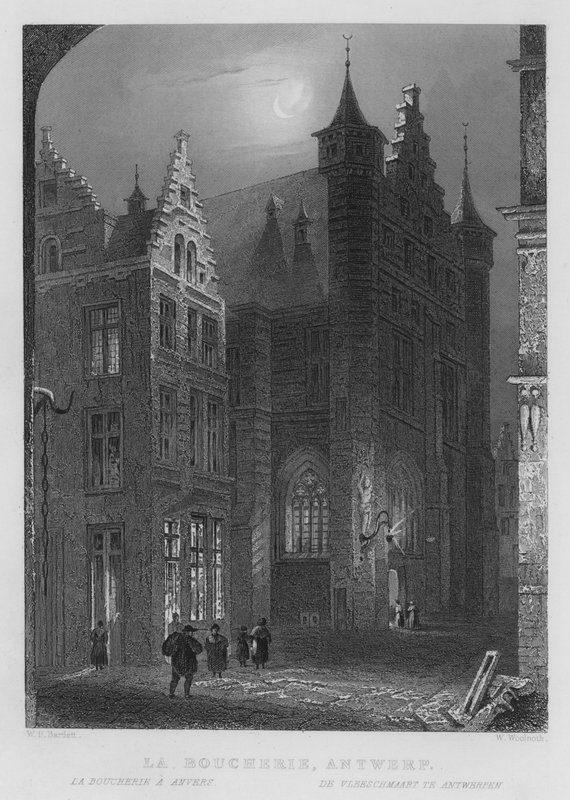 La Boucherie, Antwerpen von William Henry Bartlett