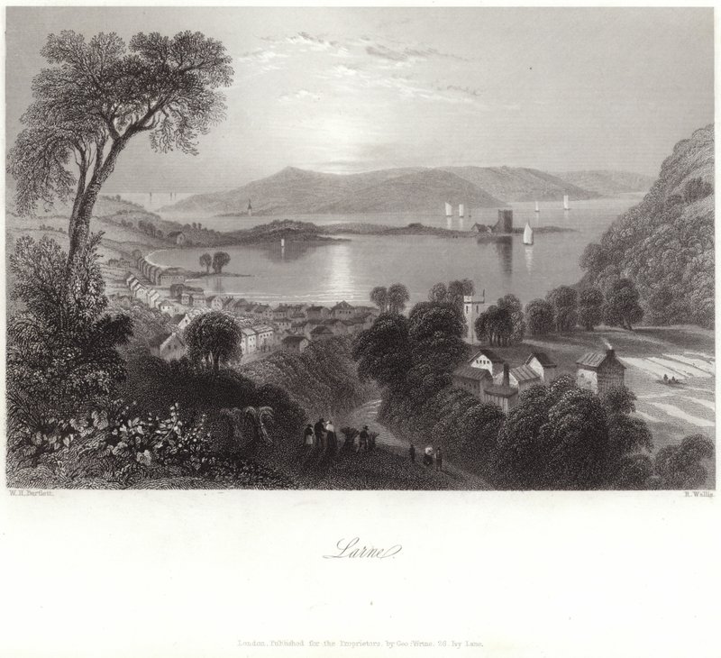 Larne in County Antrim von William Henry Bartlett