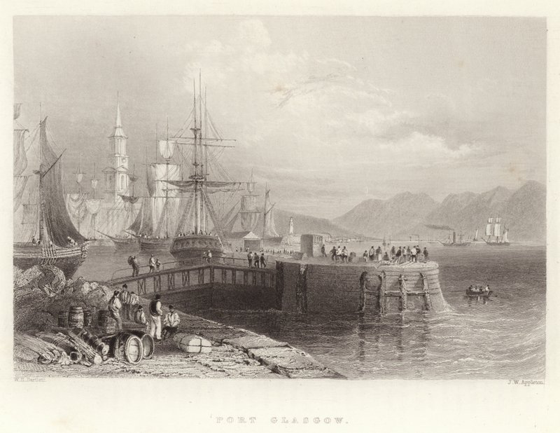 Port Glasgow von William Henry Bartlett