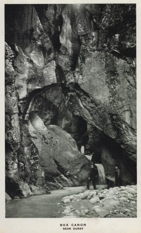 Canyons von Colorado: Box Canon, in der Nähe von Ouray von William Henry Jackson