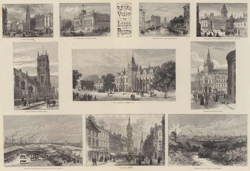 Königlicher Besuch in Leeds und Preston von William Henry James Boot