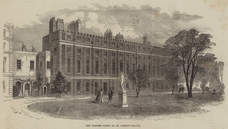 Die Gartenfront des St. James Palastes von William Henry Prior