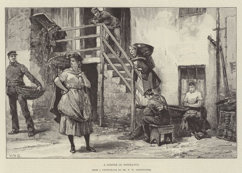 Eine Ecke in Newhaven von William Heysham Overend