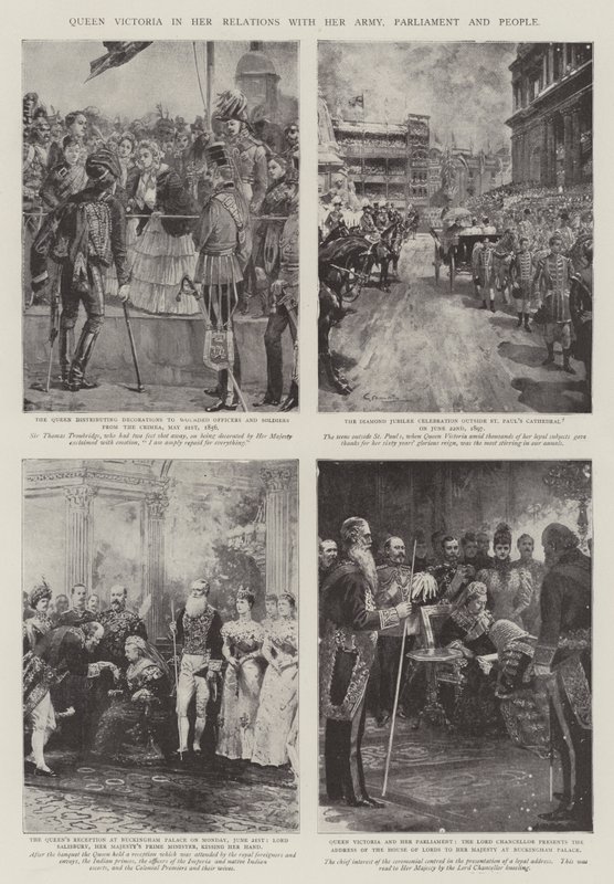 Königin Victoria in ihren Beziehungen zu ihrer Armee, dem Parlament und dem Volk von William Heysham Overend