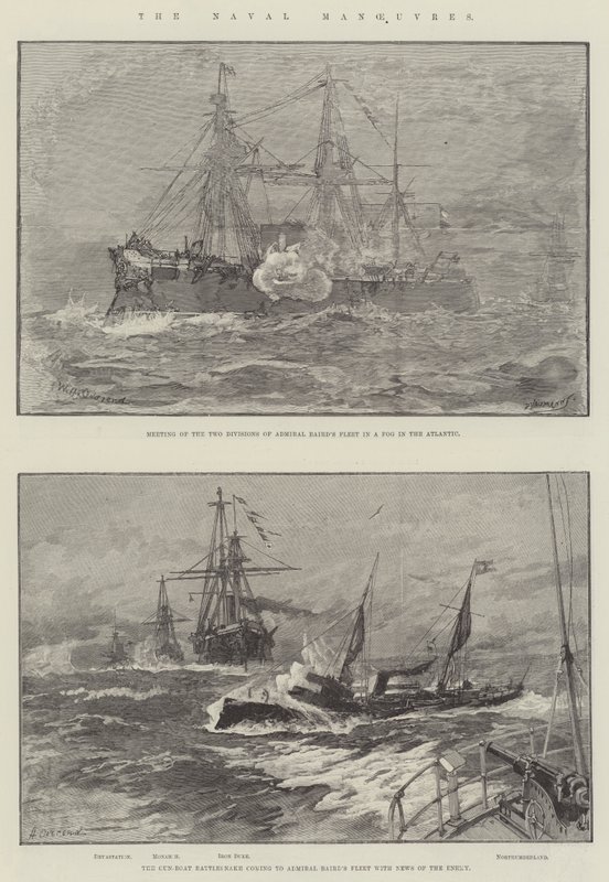 Die Marine-Manöver von William Heysham Overend