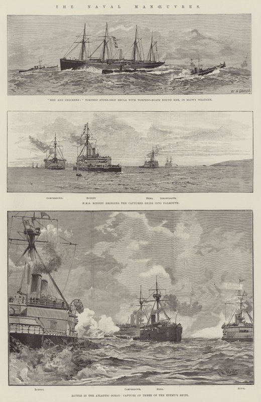 Die Marine-Manöver von William Heysham Overend