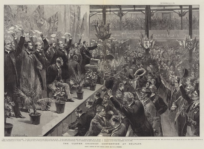 Die Ulster Unionist Convention in Belfast von William Heysham Overend
