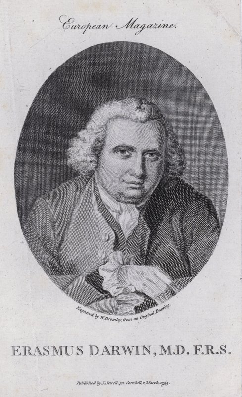 Erasmus Darwin, englischer Arzt, Naturphilosoph, Dichter und Kämpfer für die Abschaffung des Sklavenhandels von William III (after) Bromley