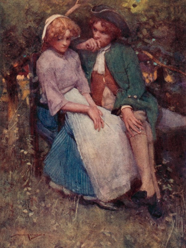 Illustration für Das verlassene Dorf von Oliver Goldsmith von William Lee Hankey