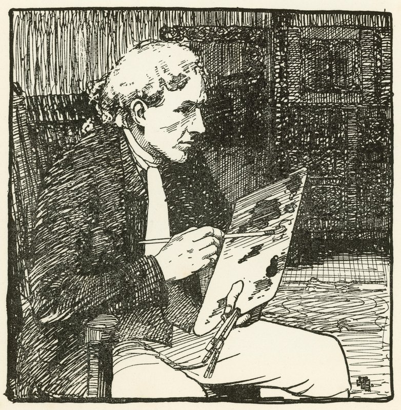 Illustration für The Deserted Village von Oliver Goldsmith von William Lee Hankey