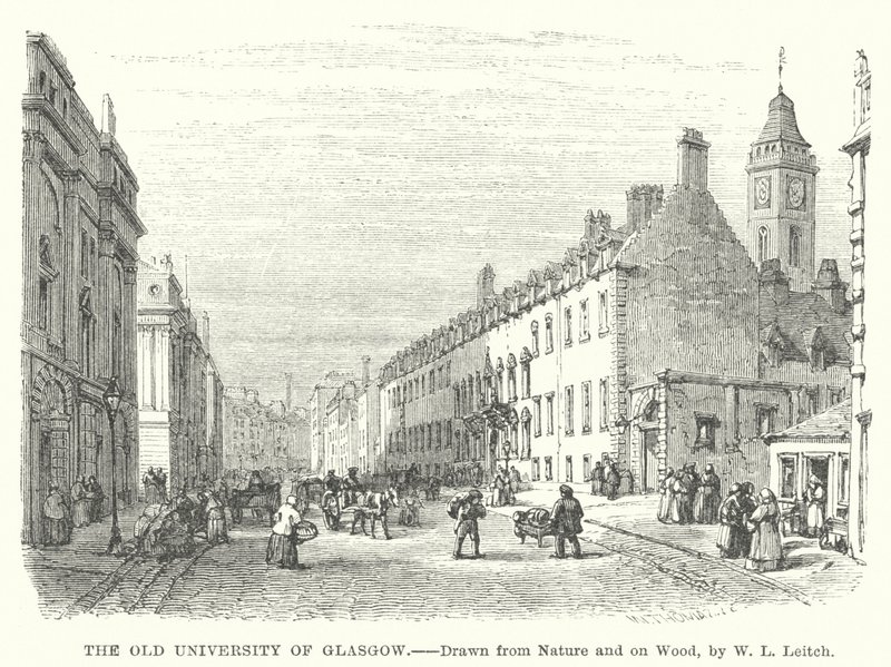Die alte Universität von Glasgow von William Leighton (after) Leitch