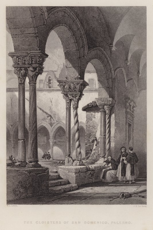 Die Kreuzgänge von San Domenico, Palermo von William Leighton Leitch