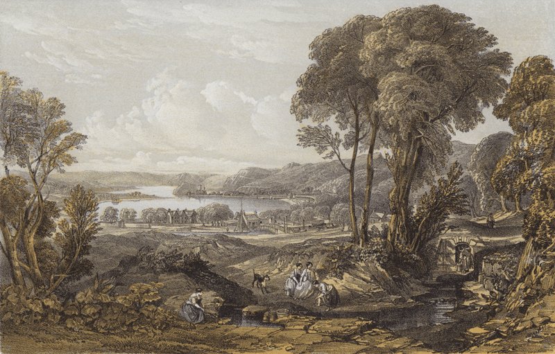 Blick auf den Clyde oberhalb der Erskine-Fähre von William Leighton Leitch