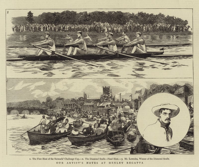 Notizen unseres Künstlers bei der Henley Regatta von William Lionel Wyllie