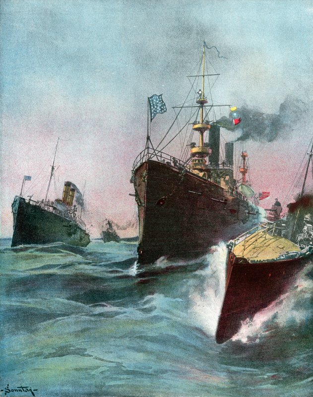 Importierte Kreuzer für die US-Marine von William Louis Jnr. Sonntag