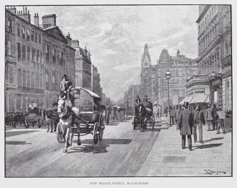 New Bridge Street, Blackfriars von William Luker