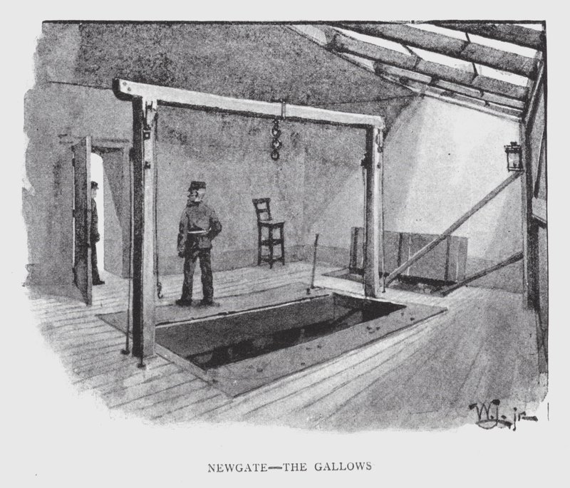 Newgate, der Galgen von William Luker