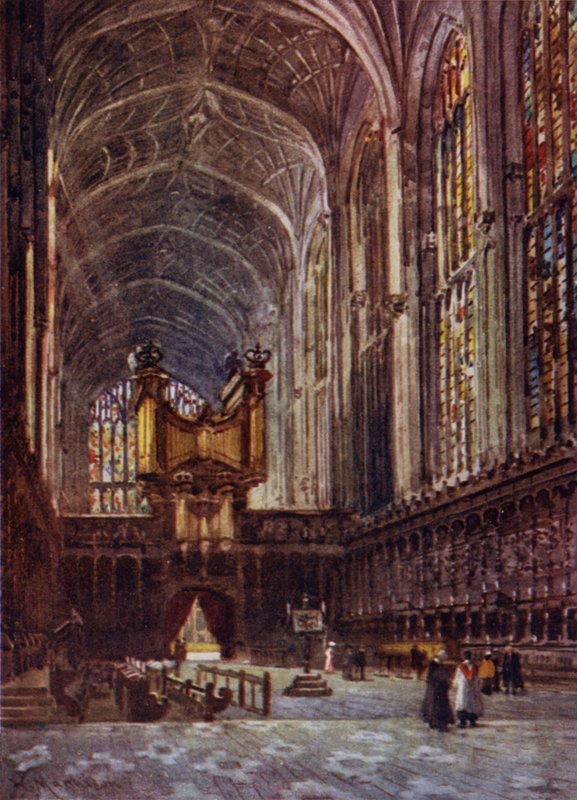 Kings College Kapelle Innenansicht vom Chor von William Matthison