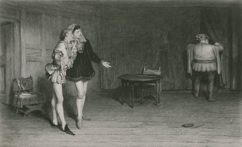 Prinz Heinrich, Points und Falstaff, König Heinrich IV., erster Teil von William Quiller Orchardson