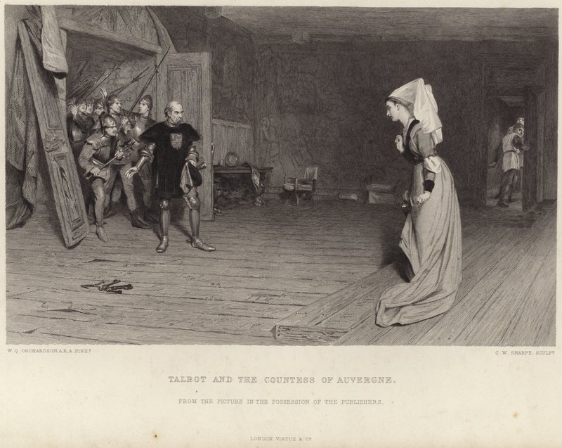 Talbot und die Gräfin von Auvergne von William Quiller Orchardson