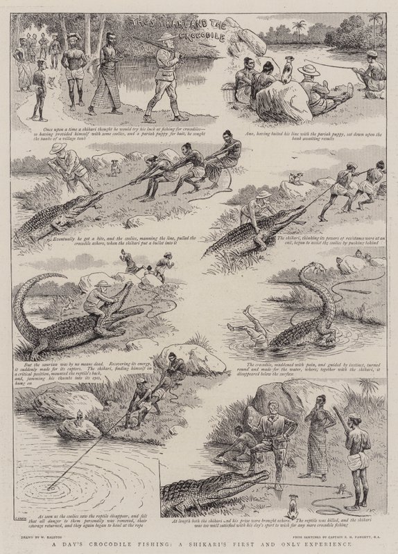 Ein Tag Krokodilfischen, die erste und einzige Erfahrung eines Shikari von William Ralston