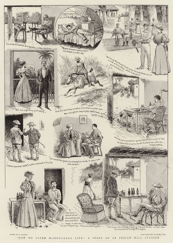 Wie wir MacDougalls Leben retteten, eine Geschichte einer indischen Bergstation von William Ralston