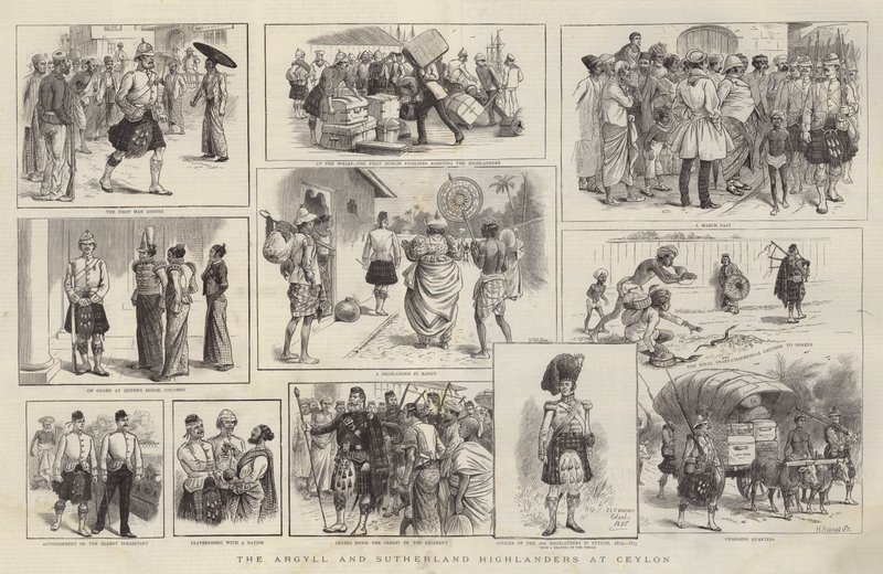 Die Argyll und Sutherland Highlanders in Ceylon von William Ralston