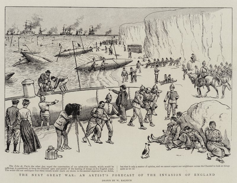 Der nächste große Krieg, eine Künstlerprognose der Invasion Englands von William Ralston