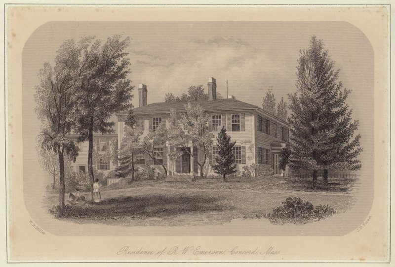 Die Residenz von Ralph Waldo Emerson von William Rickarby Miller