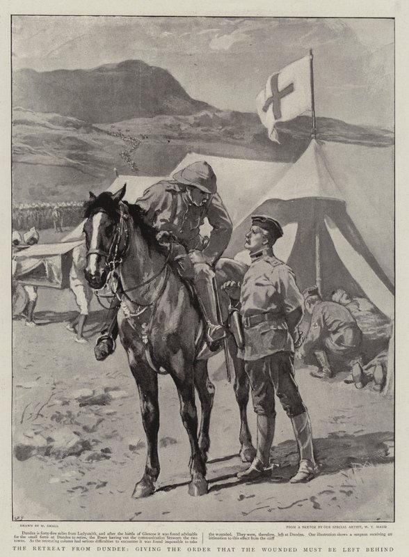 Der Rückzug aus Dundee, der Befehl, die Verwundeten zurückzulassen von William Small