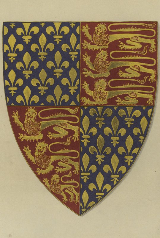 Wappen von König Edward III., von seinem Grab in der Westminster Abbey Church von William St John Hope