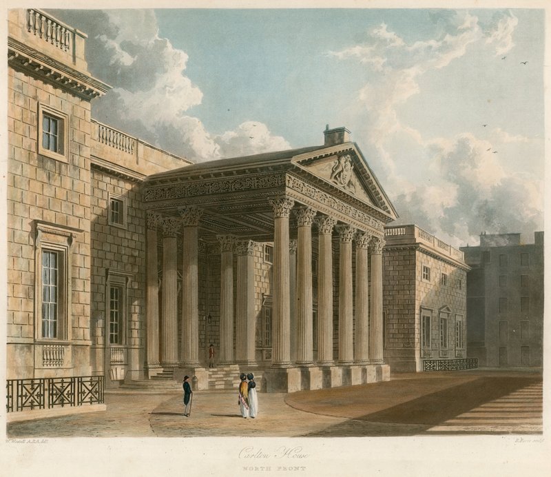 Carlton House, London, Nordfront von William Westall