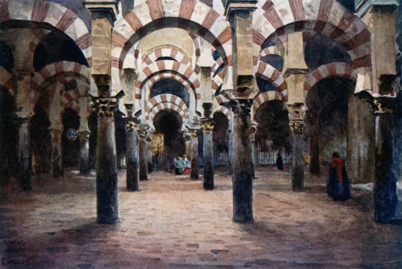 Córdoba, Innenraum der Mesquita von William Wiehe Collins
