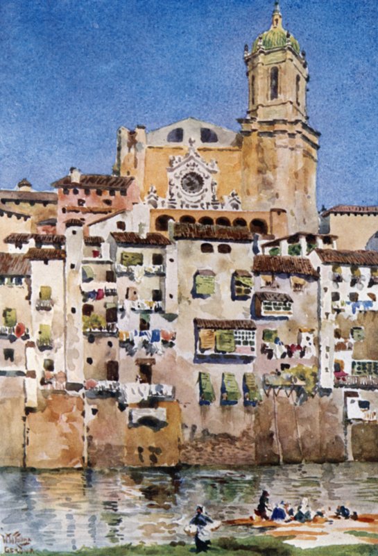 Gerona, die Kathedrale von William Wiehe Collins