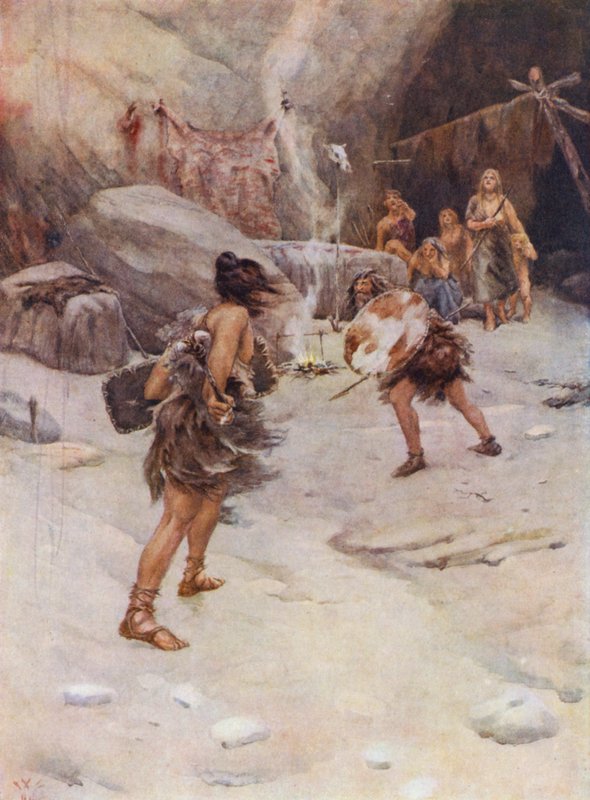 Prähistorischer Mensch von William Wiehe Collins
