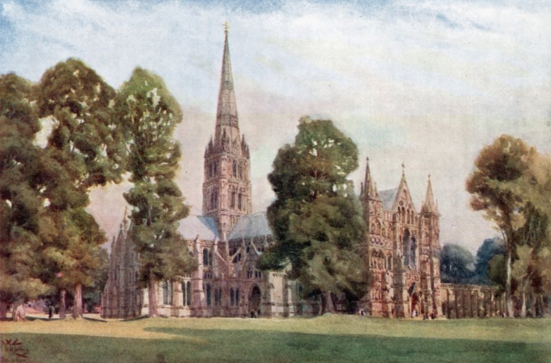 Salisbury, die Kathedrale von William Wiehe Collins