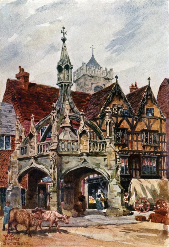 Salisbury, das Marktkreuz von William Wiehe Collins