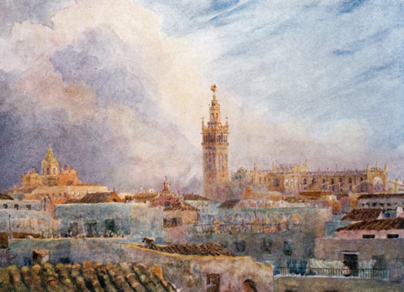 Sevilla, Blick über die Stadt von William Wiehe Collins