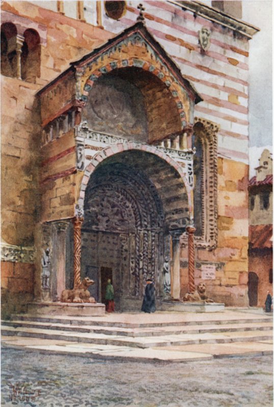 Verona. Die Vorhalle der Kathedrale von William Wiehe Collins
